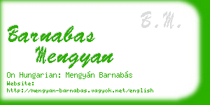 barnabas mengyan business card
